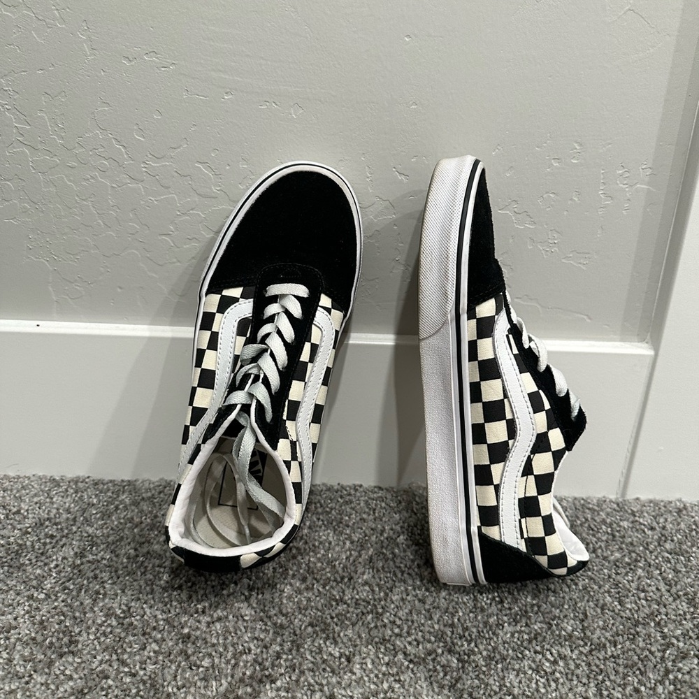 Vans Black and White Checkerboard Shoes